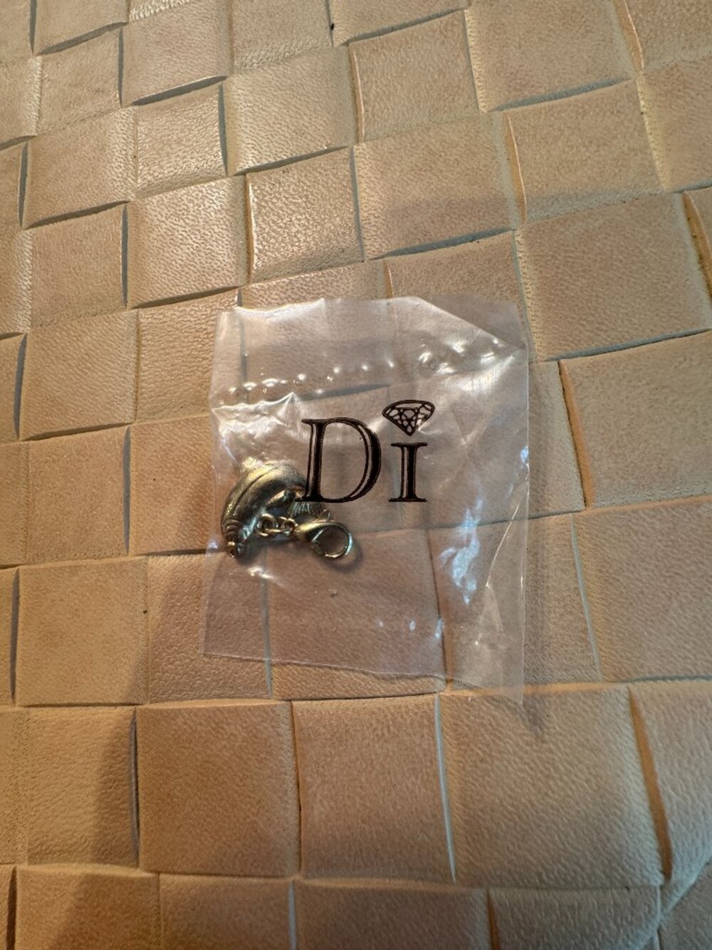Diamonds International Fish Charm Gold Tone New